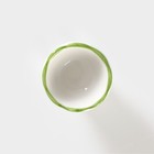 Подставка фарфоровая для яйца Доляна «Зелёный сад», 4,5×5 см - Фото 3