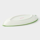 Блюдо сервировочное Доляна «Зелёный сад», 22.5×12×1.7 см, фарфор, белое - Фото 3