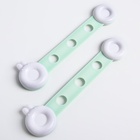 Блокиратор для дверей и ящиков Крошка Я, универсальные, гибкие, 2 шт., бирюзовый - Фото 2