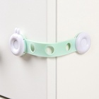 Блокиратор для дверей и ящиков Крошка Я, универсальные, гибкие, 2 шт., бирюзовый - Фото 3