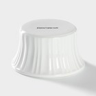Рамекин из жаропрочной керамики Доляна «Маффин», 150 мл, d=8,7 см, цвет белый - Фото 3