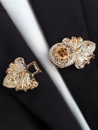 Зажим для кардигана «Восток», цвет коричневый в золоте 4690006