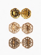 Зажим для кардигана «Цветы», коричневый в чернёном золоте - Фото 9