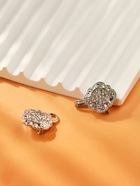 Зажим для кардигана «Ажур», цвет белый в серебре - Фото 7