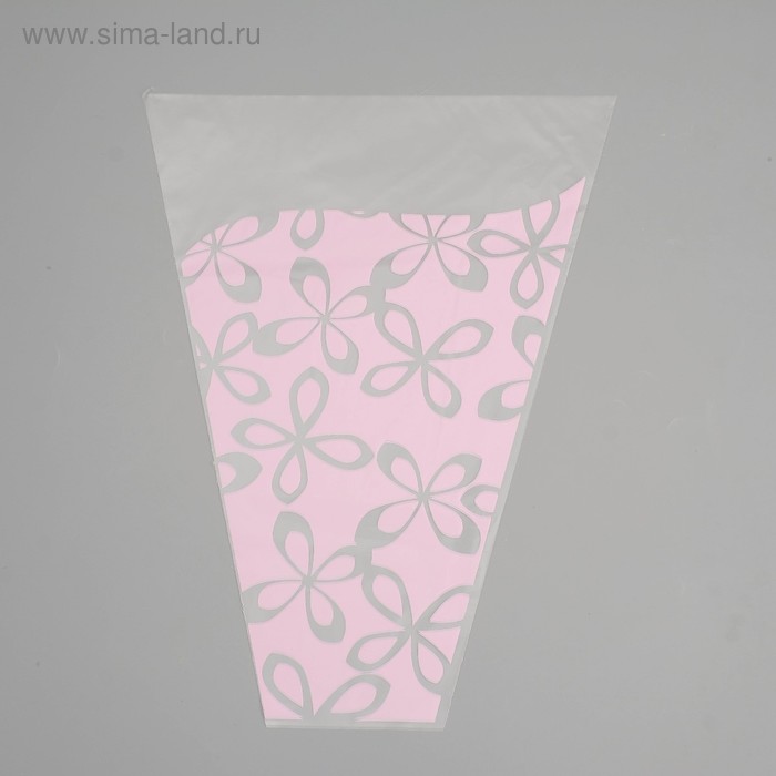 Пакет для цветов конус "Милана", розовый, 30 х 40 м - Фото 1