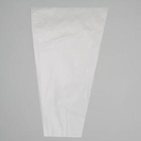 Пакет для цветов конус "Прозрачный", 25 х 40 см (комплект 50 шт)