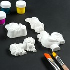 Набор для раскраски «Сказочные звери» белый, 4 шт., 20×3×20 см  (артикул 4832879)  большой выбор товаров оптом и в розницу по низким ценам с доставкой