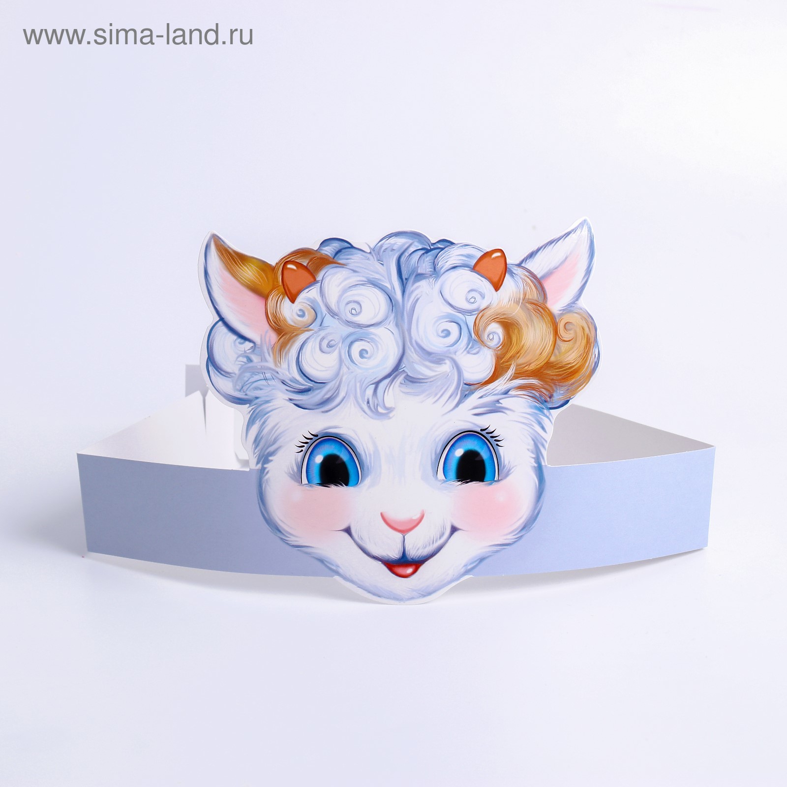 Маска коза для детей на голову распечатать Маска коза для детей на голову распечатать