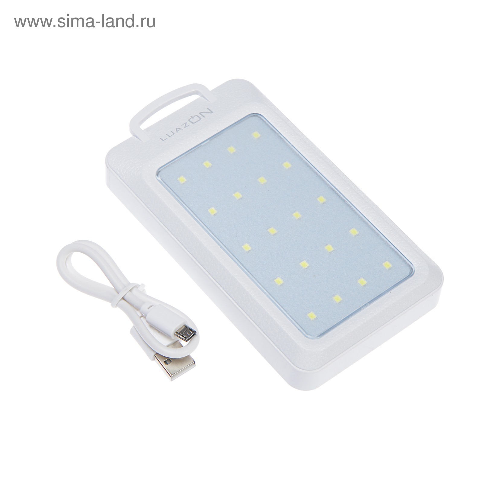 Внешний аккумулятор LuazON PB-09, 7000 мАч, 2хUSB, microUSB, 1 A,солнеч  бат,фонарик,компас (4601756) - Купить по цене от 1 161.00 руб. | Интернет  магазин SIMA-LAND.RU