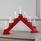 УЦЕНКА Светодиодная фигура «Рождественская горка» 39×29×4.5 см, дерево, 220 В, свечение тёплое белое - Фото 2