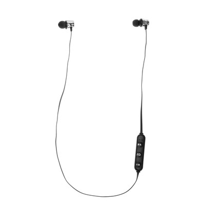 Наушники спортивные беспроводные, магнитные, Luazon VBT 1.1, вакуумные, Bluetooth 4.1, с микрофоном, 80 мАч, чёрные
