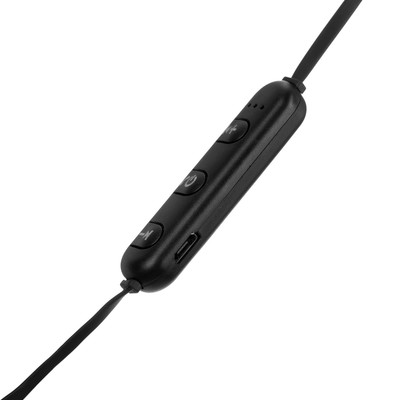 Наушники спортивные беспроводные, магнитные, Luazon VBT 1.1, вакуумные, Bluetooth 4.1, с микрофоном, 80 мАч, чёрные
