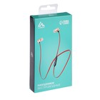 Наушники спортивные беспроводные, магнитные, Luazon VBT 1.30, вакуумные, Bluetooth 4.1, с микрофоном, 80 мАч, чёрно-красные - Фото 6