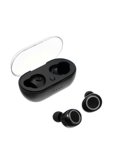 Наушники беспроводные Luazon VBT 1.20, вакуумные, Bluetooth 5.0, 40/300 мАч, чёрные