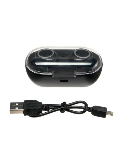 Наушники беспроводные Luazon VBT 1.20, вакуумные, Bluetooth 5.0, 40/300 мАч, чёрные