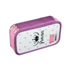 Пенал 3 секции, 105 х 190 мм, ламинированный картон, ПО-110, «Модные принцессы» - Фото 3