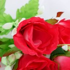 Букет "Розы с мелкими листьями" 32 см, микс - Фото 2