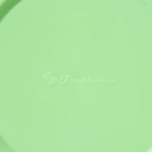 Банка для сыпучих продуктов стеклянная Cesni, 420 мл, зелёная пластиковая крышка - Фото 4