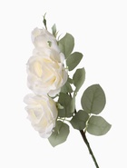 Цветы искусственные "Роза Терция" 12х60 см белый - фото 809169525