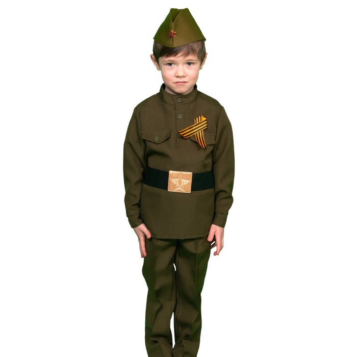Карнавальный костюм «Солдатик в брюках», детский, р. 28-30, рост 104-110 см - Фото 1