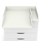 Комод пеленальный детский Сириус-2 Wood=804, 80×47×94 см, 4 ящика, белый премиум - Фото 5