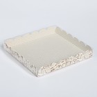 Коробка для кондитерских изделий с PVC-крышкой Bon appetit, 21 × 21 × 3 см - фото 8957466