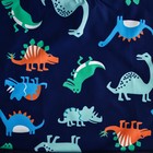 Нагрудник-рубашка для кормления M&B «Динозавры» непромокаемый на липучке, с карманом - Фото 4