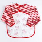 Нагрудник-рубашка для кормления «Лисички» непромокаемый на липучке, с карманом - Фото 2