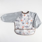 Нагрудник-рубашка для кормления «Носороги» непромокаемый на липучке, с карманом - фото 8957569