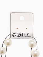 Колье «Флёр» шарики, бело-серое в серебре, длина регулируемая, №12, бусины №16, №20, 40-87 см - Фото 9