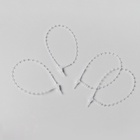 Стяжка пластиковая с шариками L=13, цвет прозрачный (набор 1000 шт.) - Фото 2