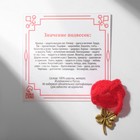 Браслет-оберег «Красная нить» на привлечение удачи, клевер, цвет золото,35см - Фото 2