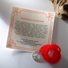 Браслет-оберег «Красная нить» символ мира и защиты, пацифик, цвет серебро, 35 см - Фото 2