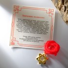 Браслет-оберег «Красная нить» со звездой Давида и молитвой, цвет золото, 35 см - Фото 3