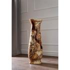 Ваза керамическая "Мэри", напольная, мраморная кора, коричневая, 70 см, авторская работа - Фото 2