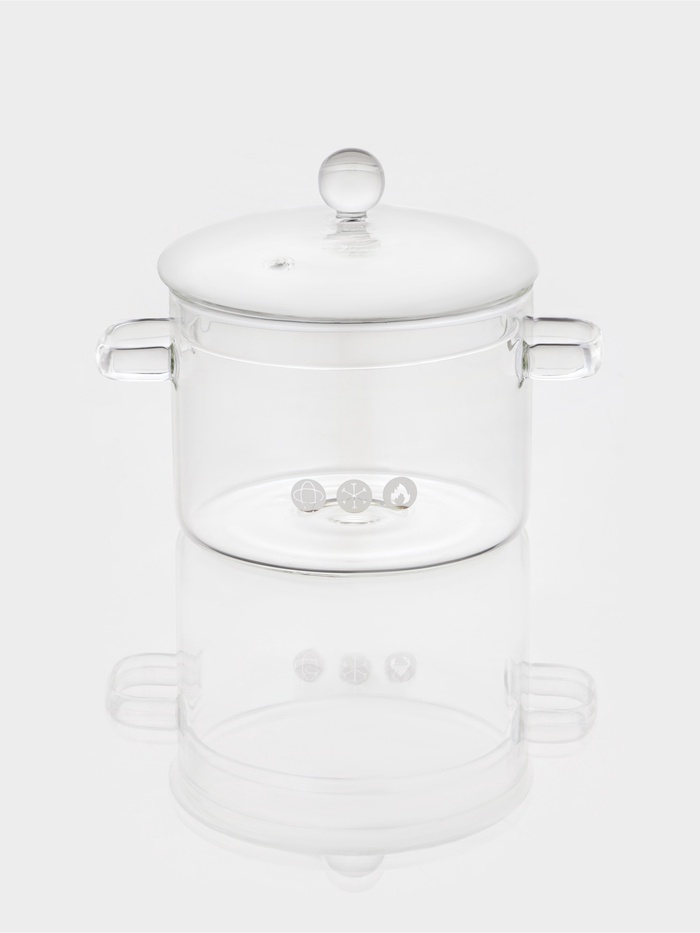 Кастрюля Magistro «Лия», 1.45 л, d=16 см, с крышкой, жаропрочное стекло, прозрачная - Фото 1