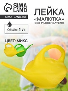 Лейка, 1 л, без рассеивателя, «Малютка», МИКС - Фото 1