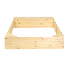 Песочница детская деревянная, без крышки, 150 × 150 × 30 см, с ящиком для игрушек, сосна, Greengo - Фото 13