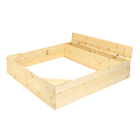 Песочница детская деревянная, без крышки, 150 × 150 × 30 см, с ящиком для игрушек, сосна, Greengo - Фото 8