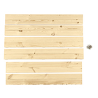 Песочница детская деревянная, без крышки, 150 × 140 × 20 см, с сиденьями, без покраски, сосна, Greengo - Фото 14