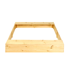Песочница детская деревянная, без крышки, 150 × 140 × 20 см, с сиденьями, без покраски, сосна, Greengo - Фото 8