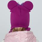 Шапка детская, цвет фиолетовый/бантик, размер 50-54 - Фото 3