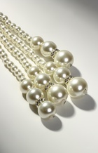 Бусы «Узел», 2 нити, бусины №6-14, цвет молочный, 80 см - Фото 3