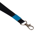 Лента для бейджа, 15 мм × 80 см, с металлическим карабином, чёрная 593870