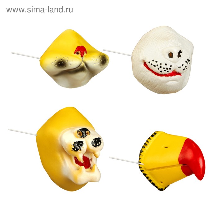 Нос «Зверь», на резинке, виды МИКС