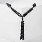 Бусы «Роскошный жемчуг» кисточка, d=1, цвет чёрный, 80см - Фото 1