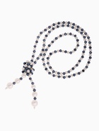 Бусы «Роскошный жемчуг» гирлянда, d=0.8, молочно-синие, 107 см - Фото 4