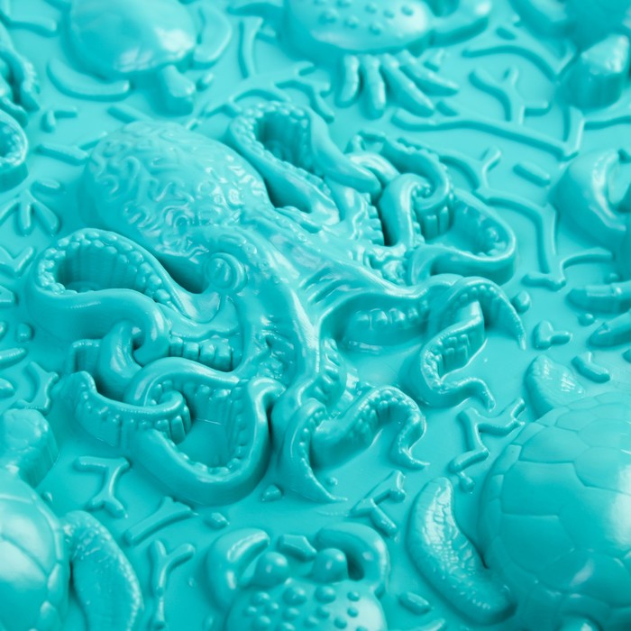 Модульный массажный коврик «Океан», 1 модуль, цвет голубой - фото 1882044335