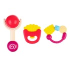 Набор погремушек Крошка Я «Сладости», от 3 мес., 3 шт. - Фото 2