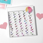 Кольцо детское «Выбражулька» стразинки, цвет МИКС, безразмерное (комплект 50 шт) - фото 21041014